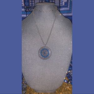 Silver & Light Blue Bracelet.